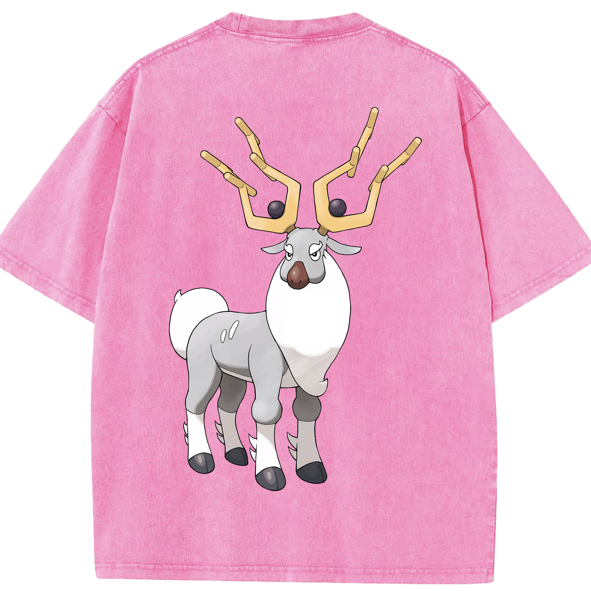（画像用） ポケットモンスター Pokémon 綿100% ヴィンテージ風 半袖Tシャツ（背面プリント）